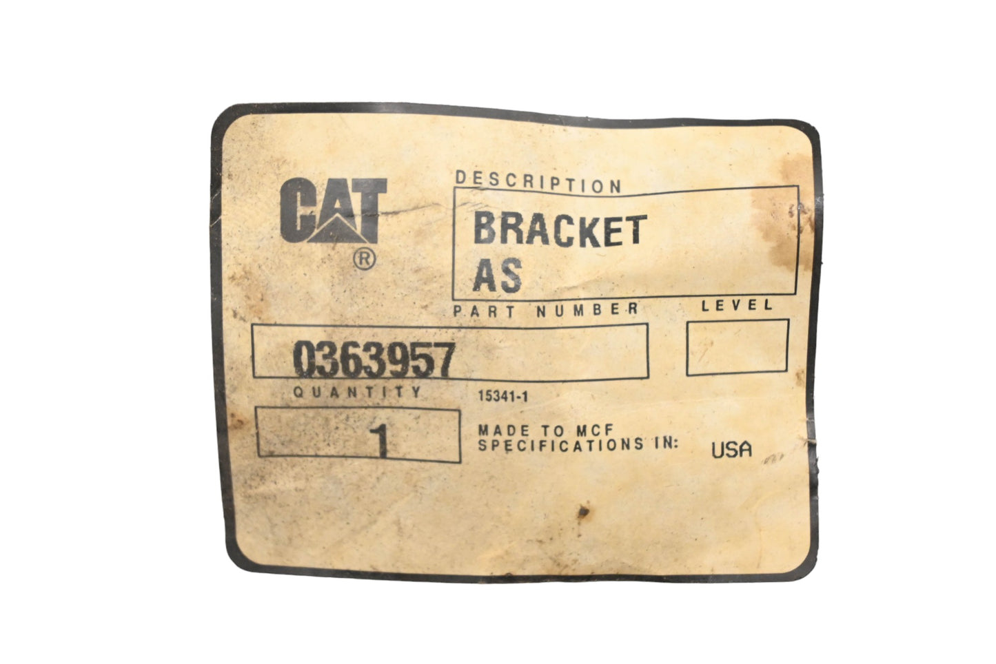 Caterpillar 0363957, 036-3957 Support Bracket NOS