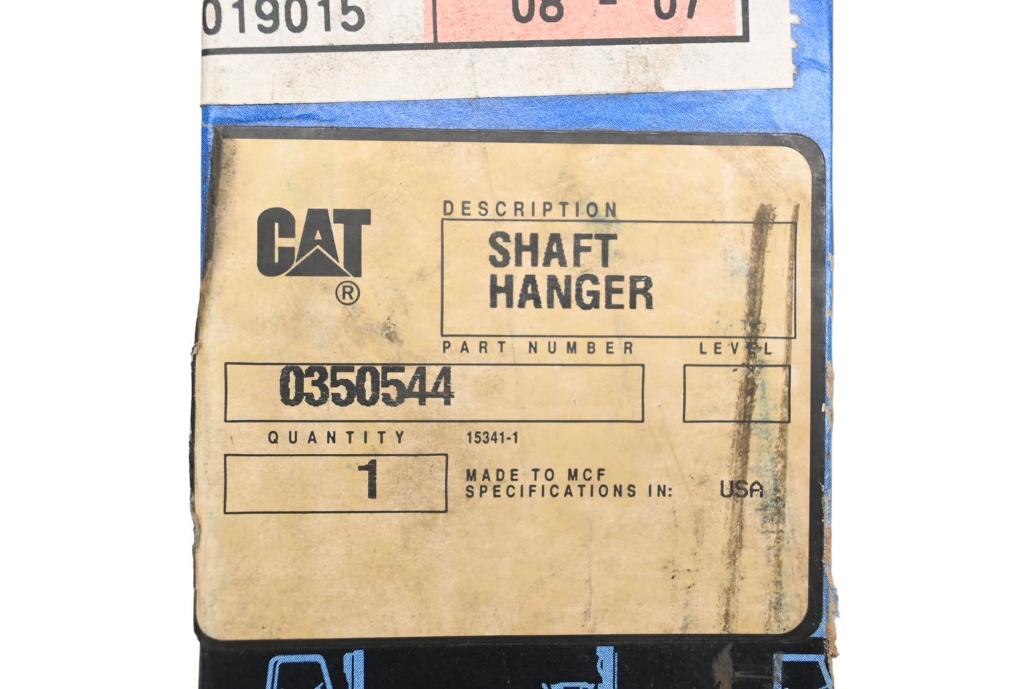 Caterpillar 0350544, 035-0544 Hangar Shaft NOS