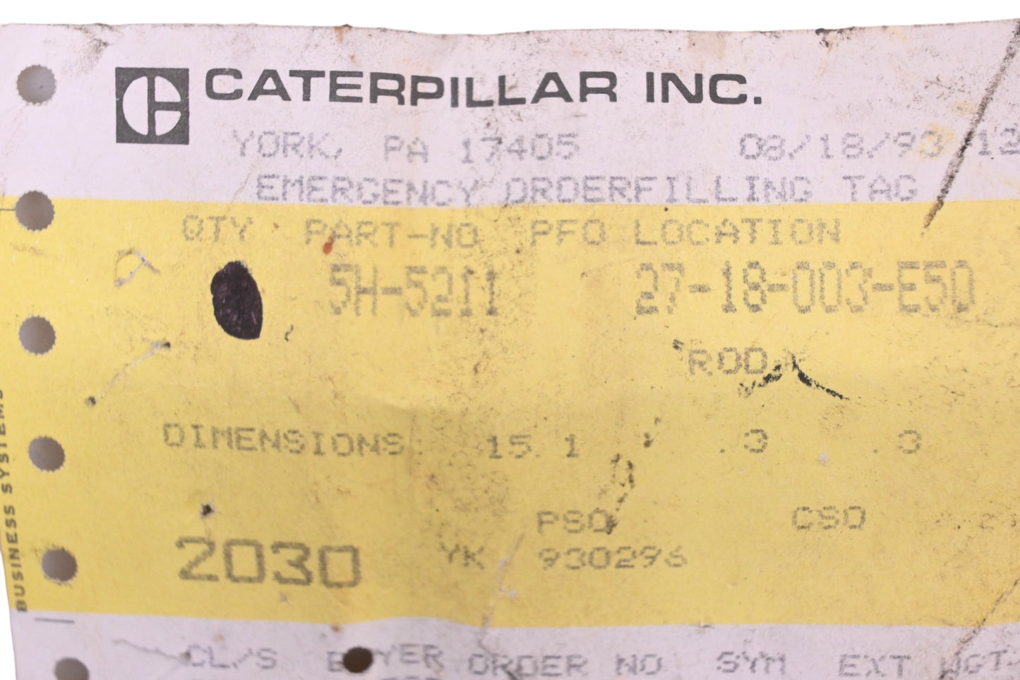 Caterpillar 5H5211, 5H-5211 Rod NOS