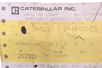 Caterpillar 5H5211, 5H-5211 Rod NOS