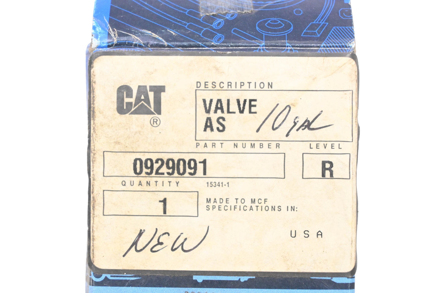 Caterpillar 0929091, 092-9091 Valve Assembly NOS