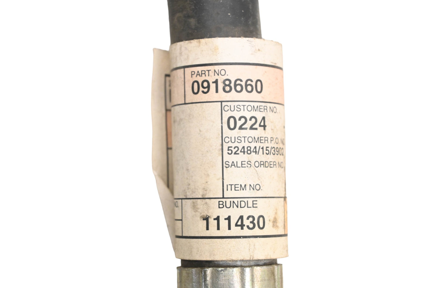 Caterpillar 0918660, 091-8660 Hydraulic Hose Assembly NOS