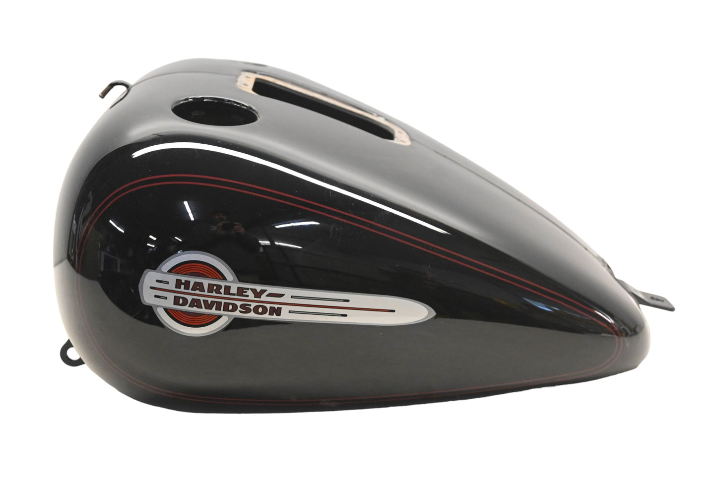 OEM Harley Davidson 62207-02 Black 2002 FLSTC With Red Logo Fuel Tank
