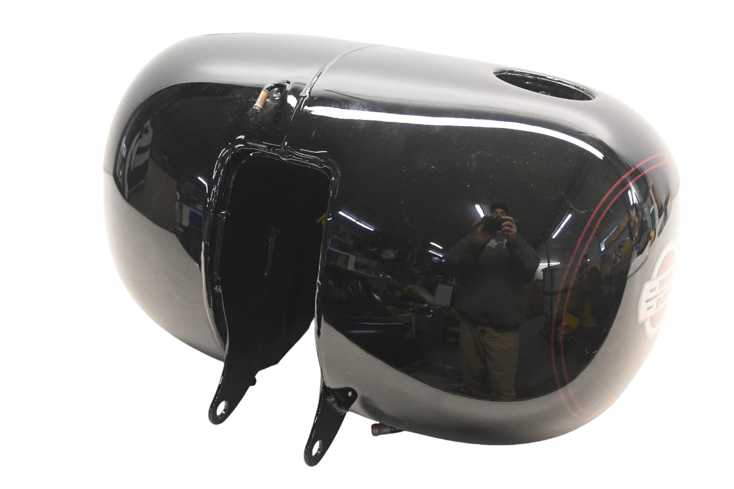 OEM Harley Davidson 62207-02 Black 2002 FLSTC With Red Logo Fuel Tank