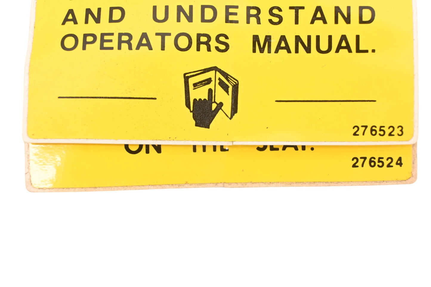 Blade-Mor 276523, 276524 Caution Warning Label Sticker Kit NOS