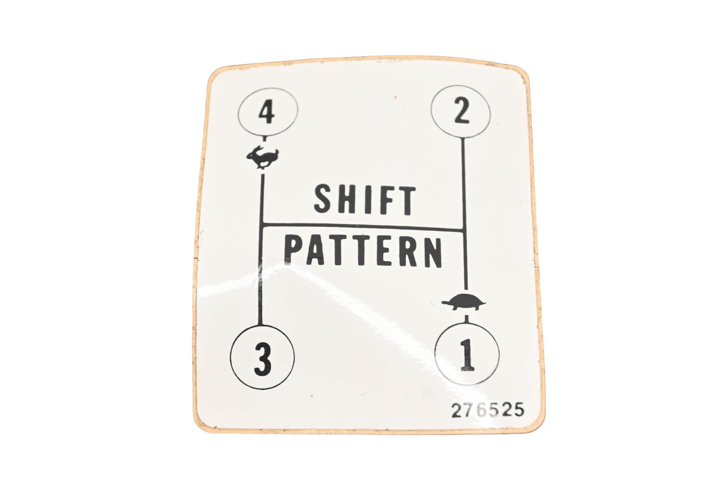 Blade-Mor 276525 Shift Pattern Label Sticker NOS