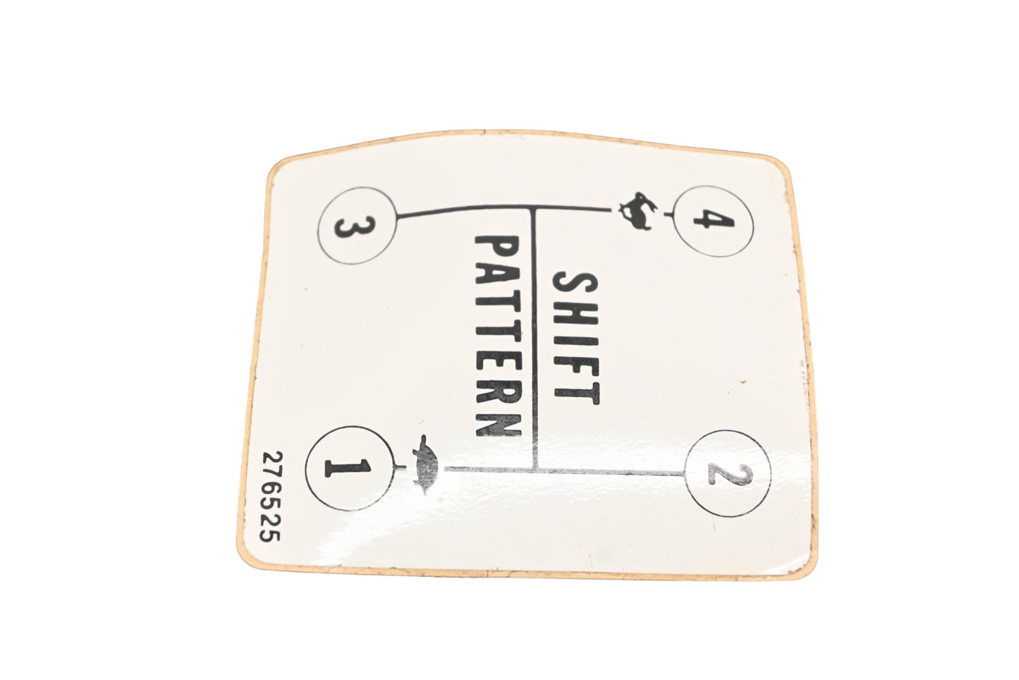 Blade-Mor 276525 Shift Pattern Label Sticker NOS