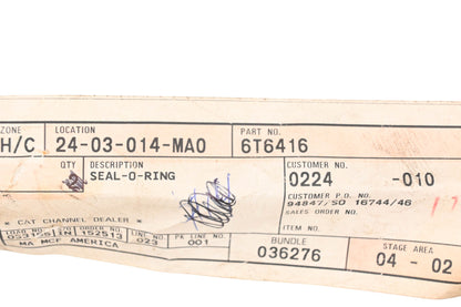 Caterpillar 6T6416, 6T-6416 O-Ring NOS