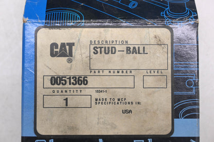 Caterpillar 0051366, 005-1366 Ball Stud NOS