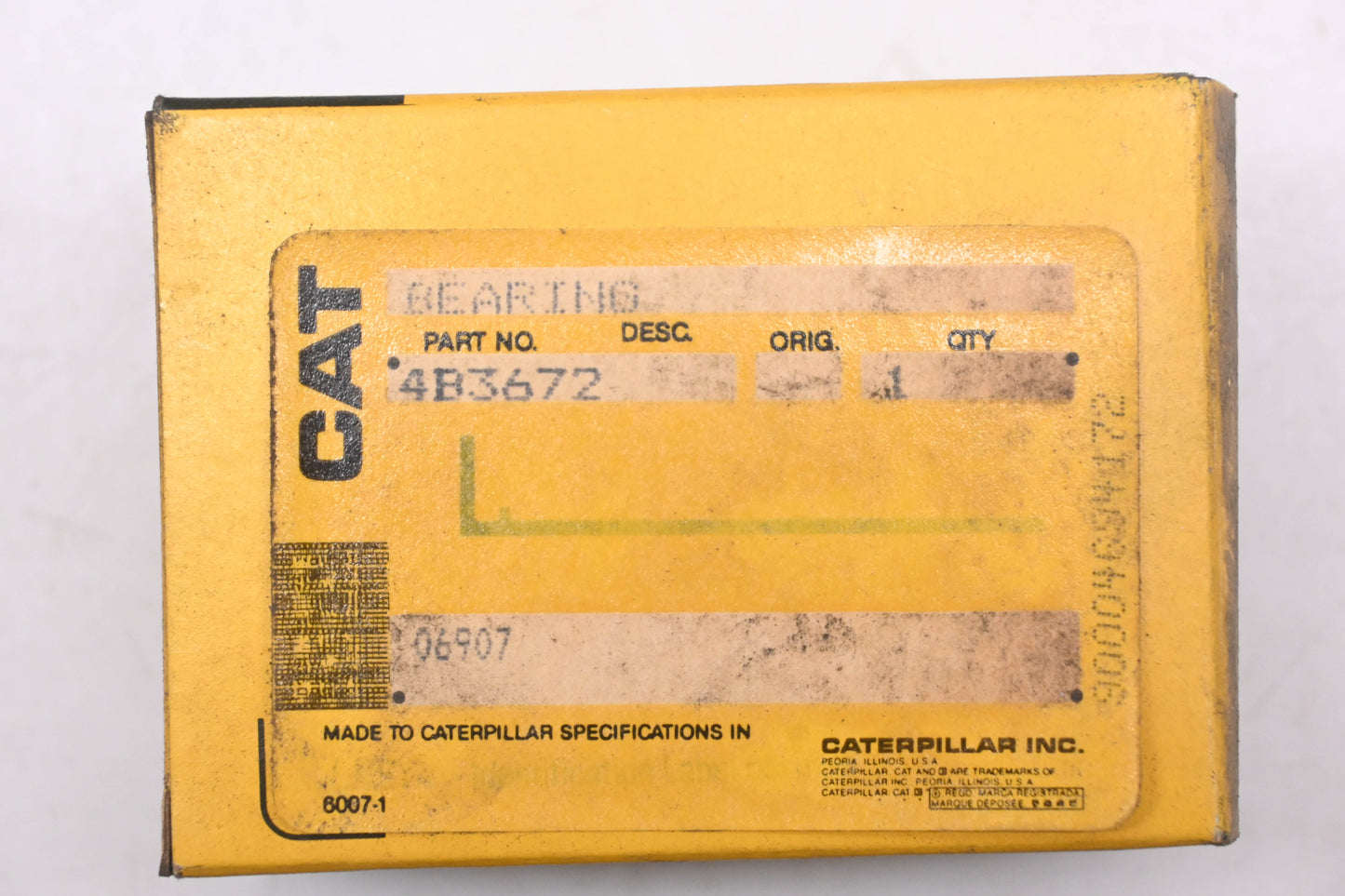 Caterpillar 4B3672, 4B-3672, B-1416 Torrington Bearing NOS