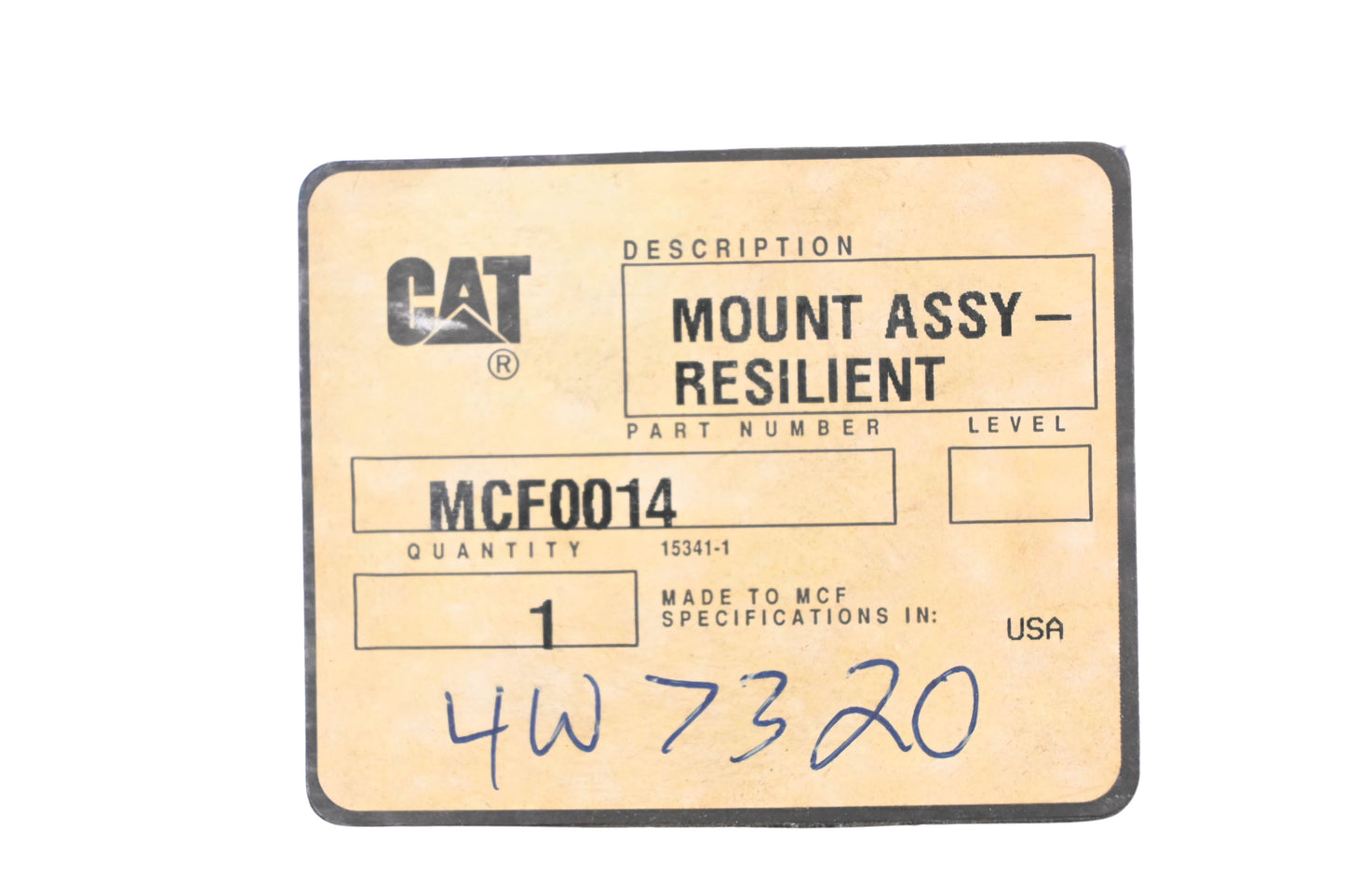 Caterpillar MCF0014, 4W7320 Mitsubishi Mount Assembly NOS