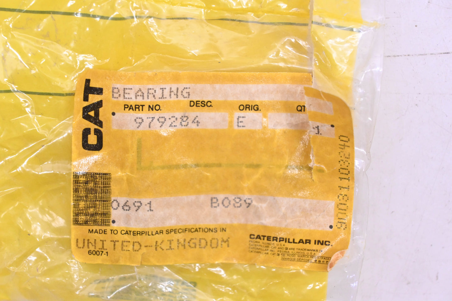 Caterpillar 979284, 97-9284 Bearing NOS