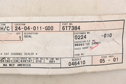 Caterpillar 6T7384, 6T-8384 Copper Seal Gasket NOS