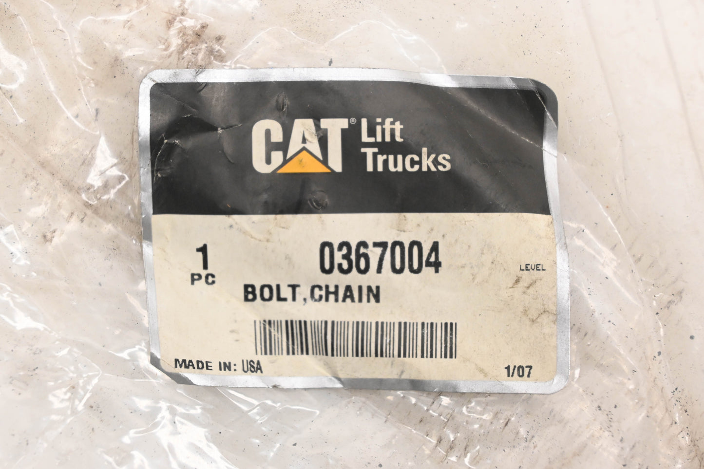 Caterpillar 0367004, 036-7004 Chain Bolt NOS