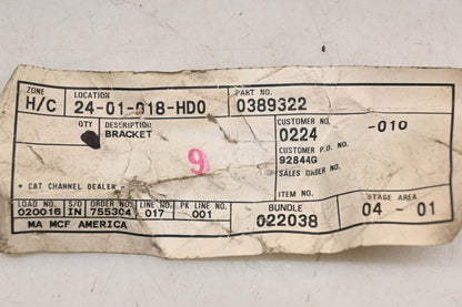 Caterpillar 0389322, 038-9322 Bracket NOS