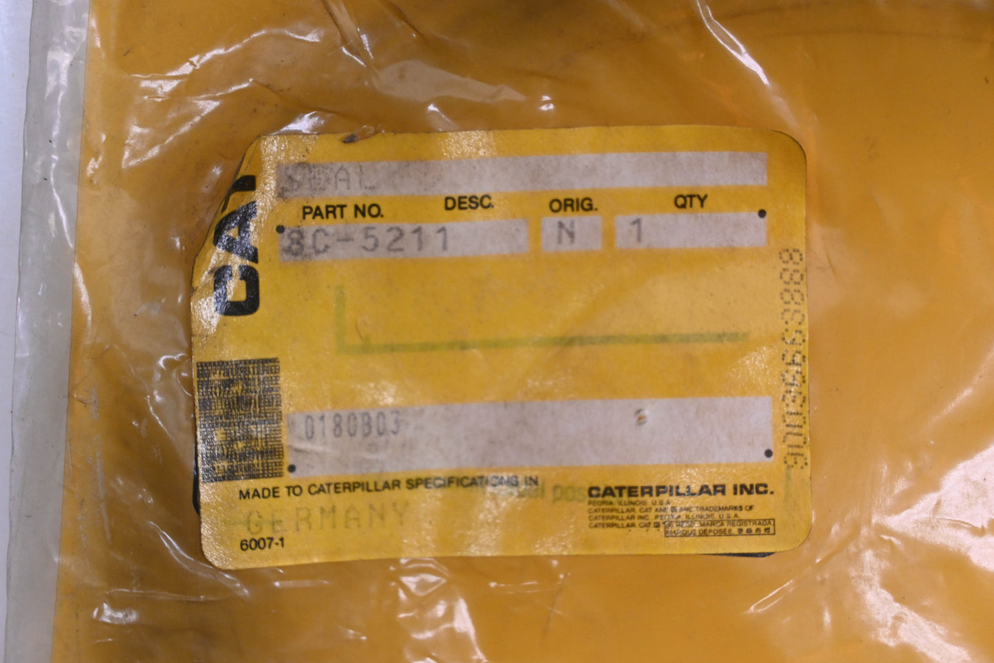 Caterpillar 8C5211, 8C-8311 Oil Seal NOS