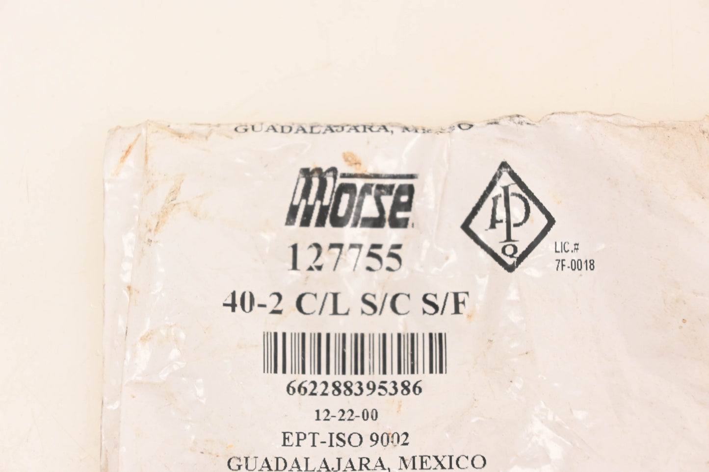 Morse 127755 40-2 C/L S/C S/F Chain Link Kit NOS