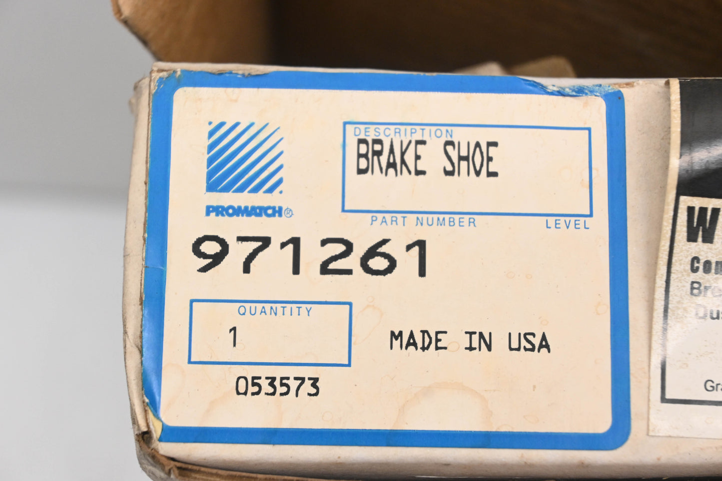 Promatch 971261 Brake Shoe NOS