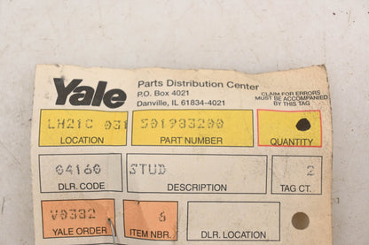Yale 501933200 Studs Qty 2 NOS
