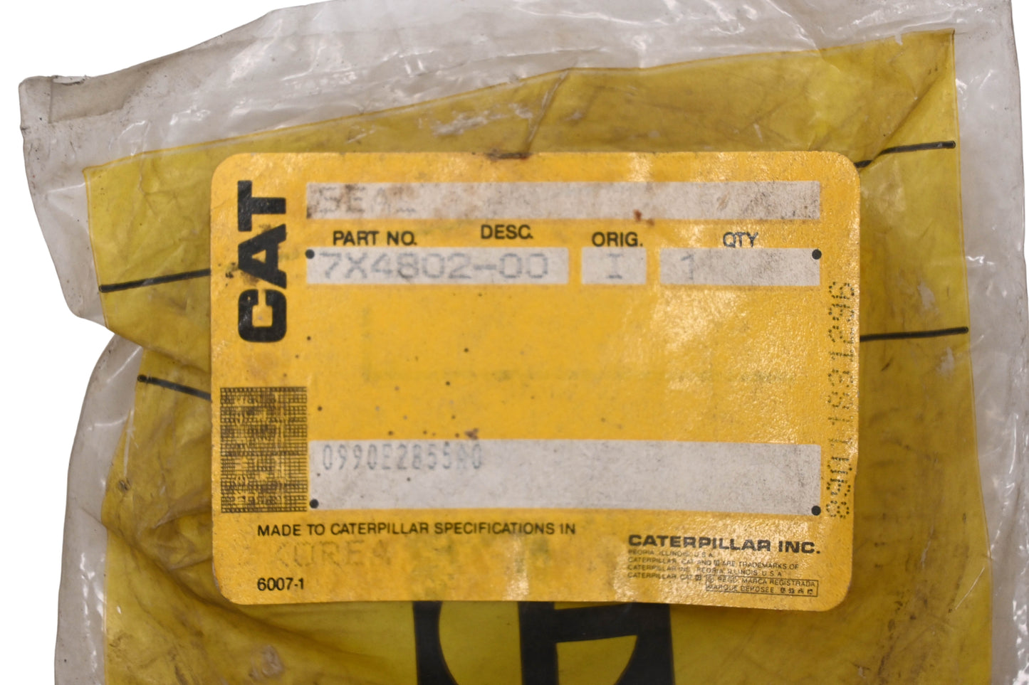 Caterpillar 7X4802, 7X-4802 Oil Seal NOS