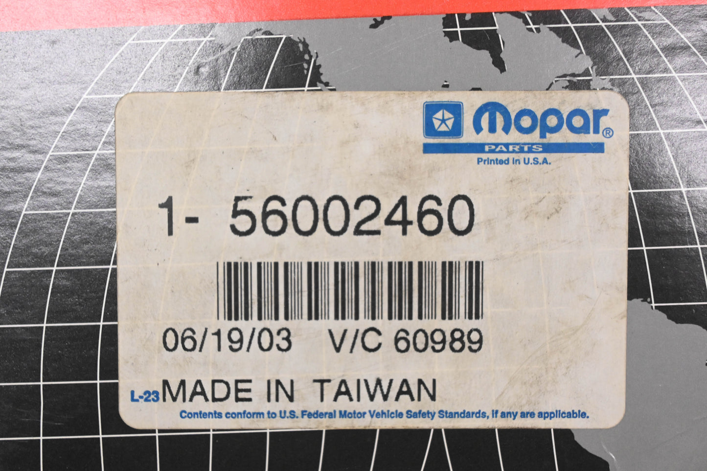Mopar 56002460 Emissions Maintence Timer NOS