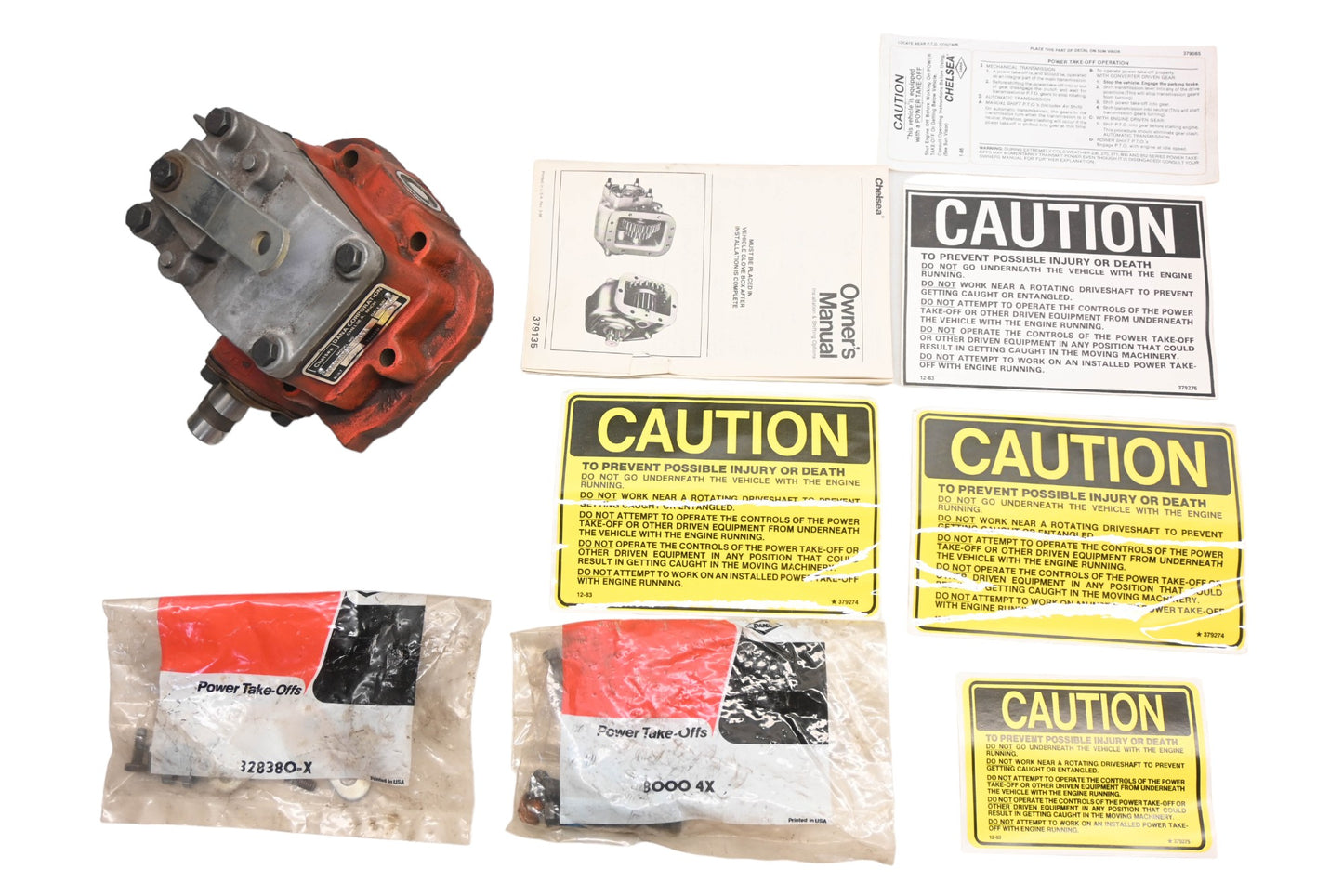 Chelsea 100XRDSX W4XA Single Gear PTO Assembly Kit NOS