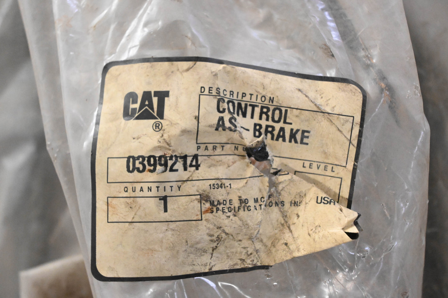 Caterpillar 0399214, 039-9214 Control Lever Assembly