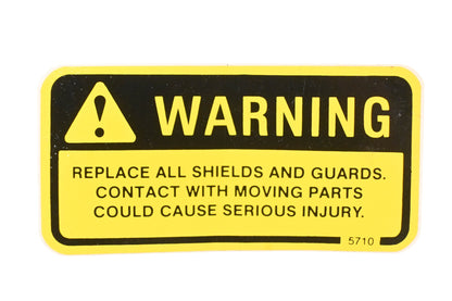 Aftermarket 5710 Warning Decal 3.5"x1.75" Qty 2 NOS