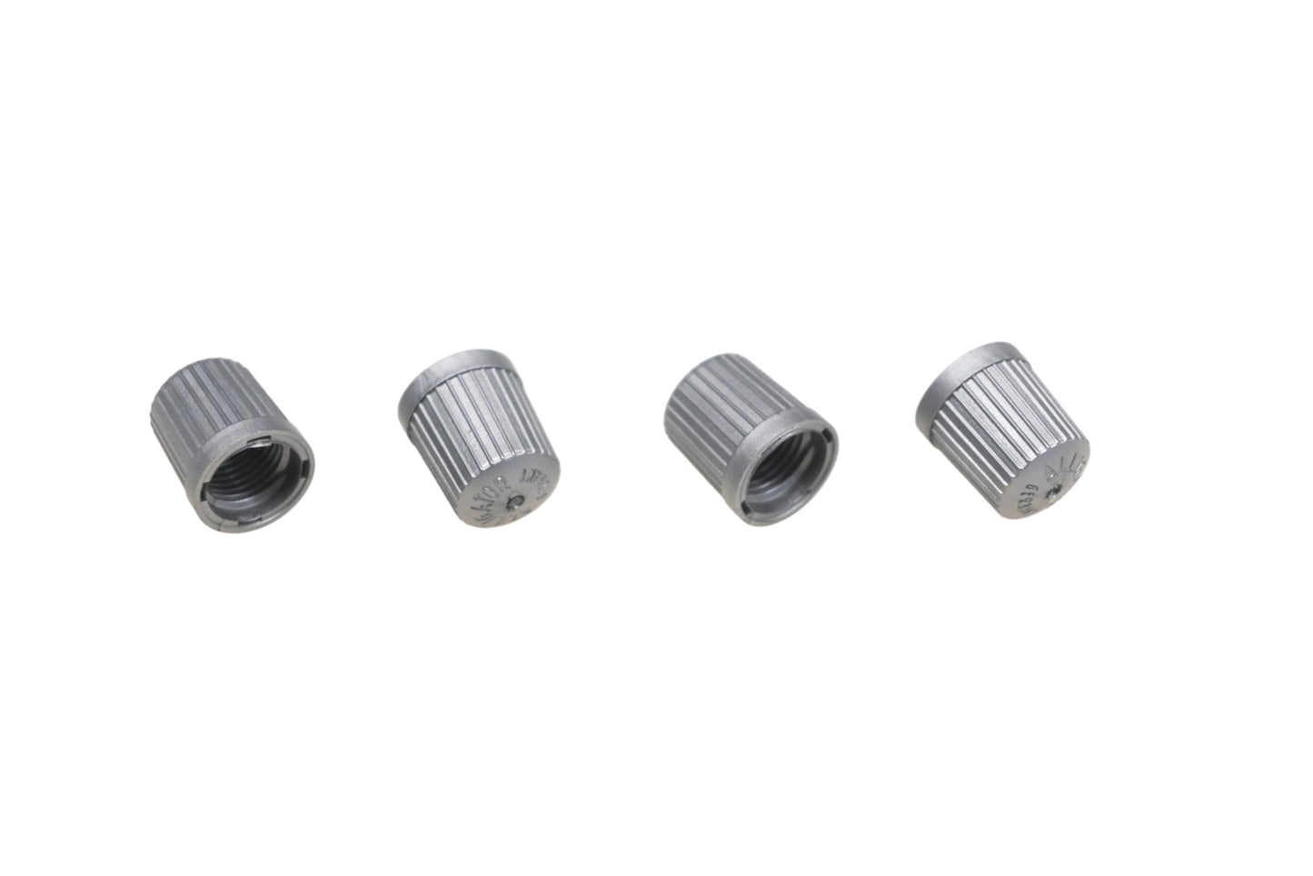 Alligator MS031-1 Gray Plastic Tire Stem Caps Qty 4 NOS