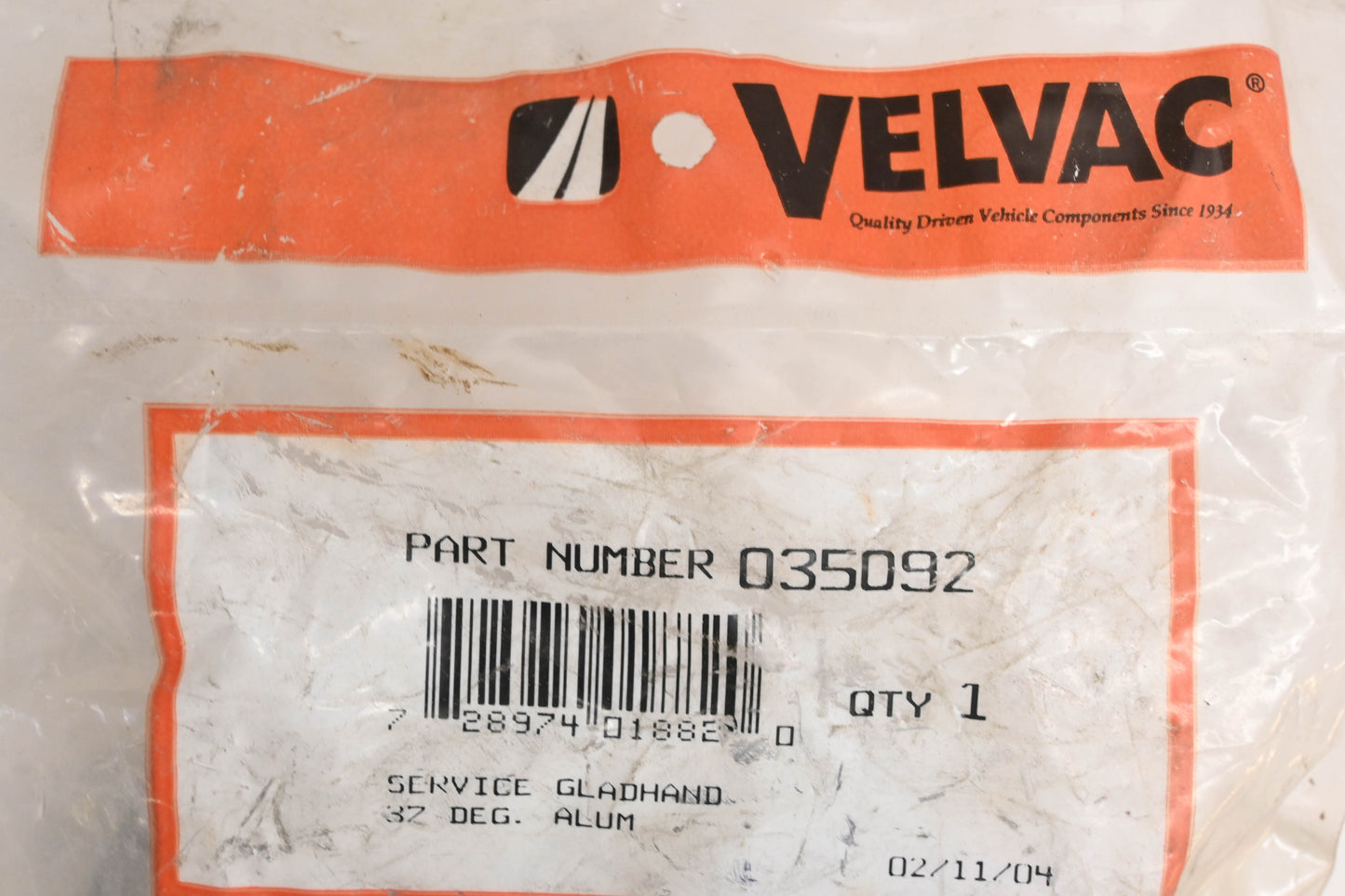 Velvac 0356092 Blue Emergency Gladhand