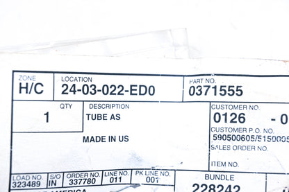 Caterpillar 0371555 Tube Assembly NOS