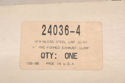 TorcTite 24036-4 4" Stainless Steel Exhaust Clamp NOS