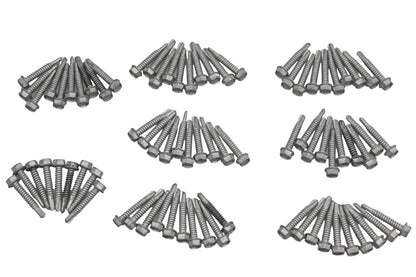 Aquidneck Fasteners NC013-12 1/4-14 x 1-1/2 Hex Washer Head Galvanized TEKS Screws Qty 79 NOS