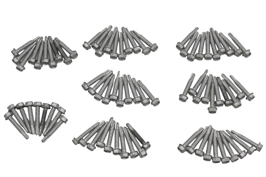 Aquidneck Fasteners NC013-12 1/4-14 x 1-1/2 Hex Washer Head Galvanized TEKS Screws Qty 79 NOS
