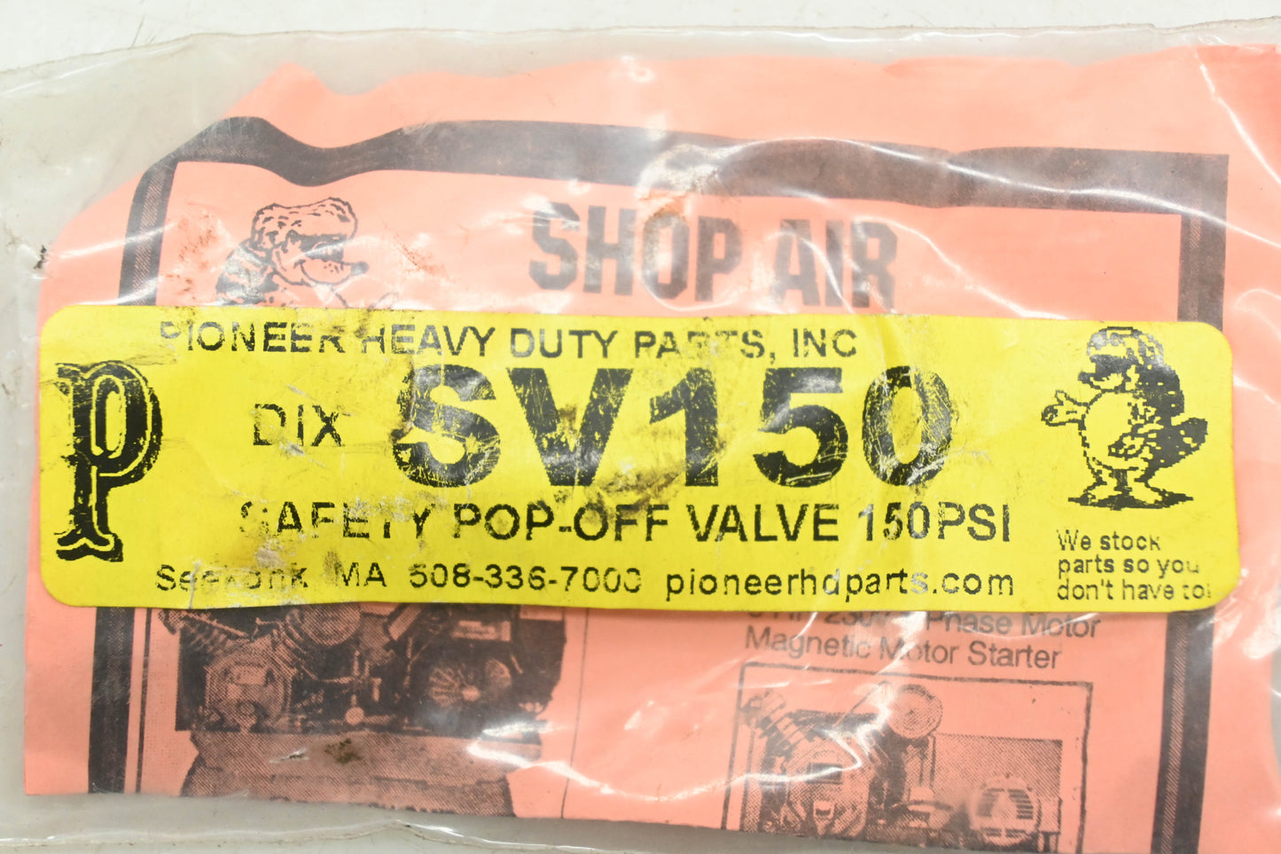 Pioneer DIXSV150, SV150 Dixon 150PSI Safety Pop-Off Valve NOS