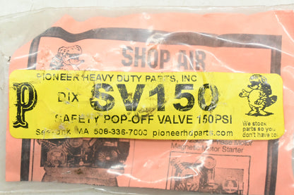 Pioneer DIXSV150, SV150 Dixon 150PSI Safety Pop-Off Valve NOS