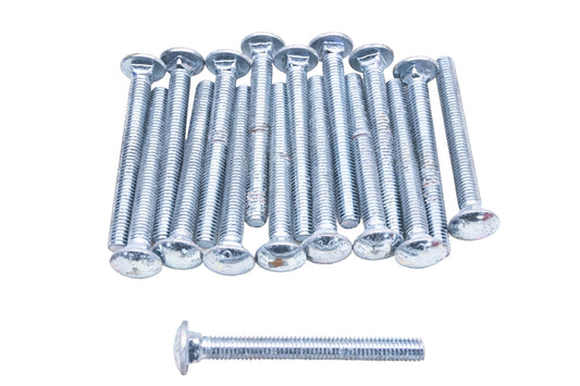 Chromate 22875 7/16-14 x 4 Carriage Bolts Qty 17 NOS
