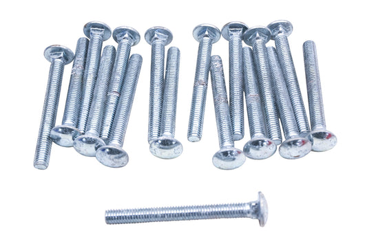 Chromate 22875 7/16-14 x 4 Carriage Bolts Qty 17 NOS