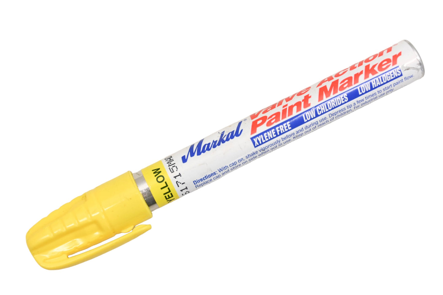 Markal HT033-10 Yellow Valve Action Paint Marker NOS