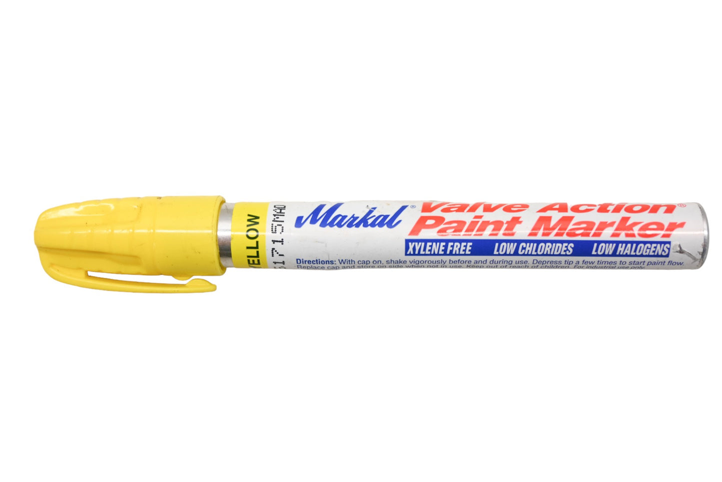 Markal HT033-10 Yellow Valve Action Paint Marker NOS