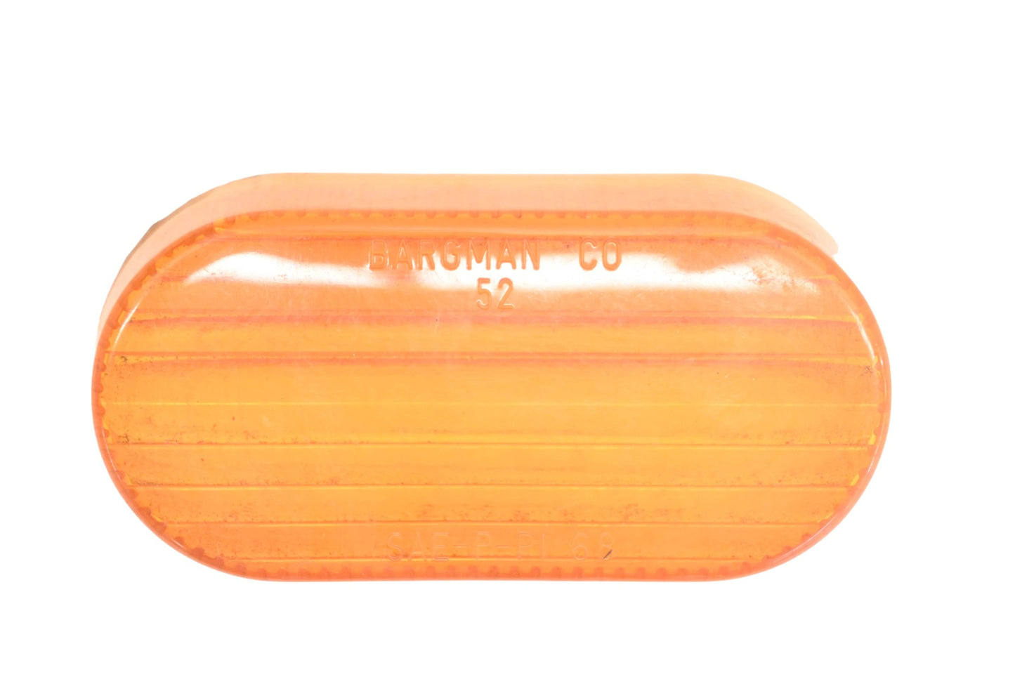 Bargman 52 Amber 3-7/8 x 2 x 13/16" Lens