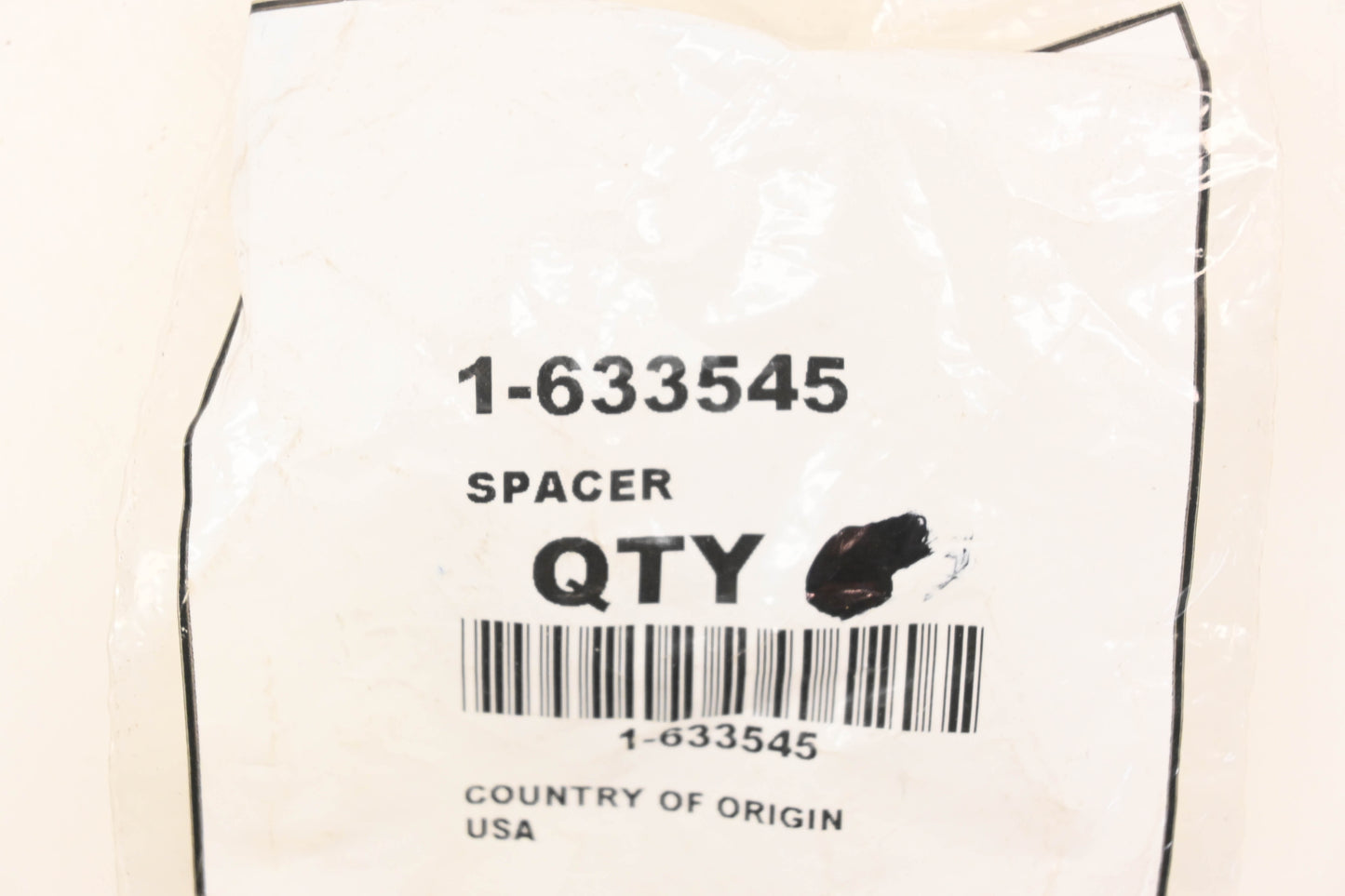 Toro 1-633545 Spacers Qty 2 NOS