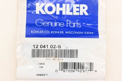 Kohler 12 041 02-S, 1204102-S Air Cleaner Base Gaskets Qty 2 NOS