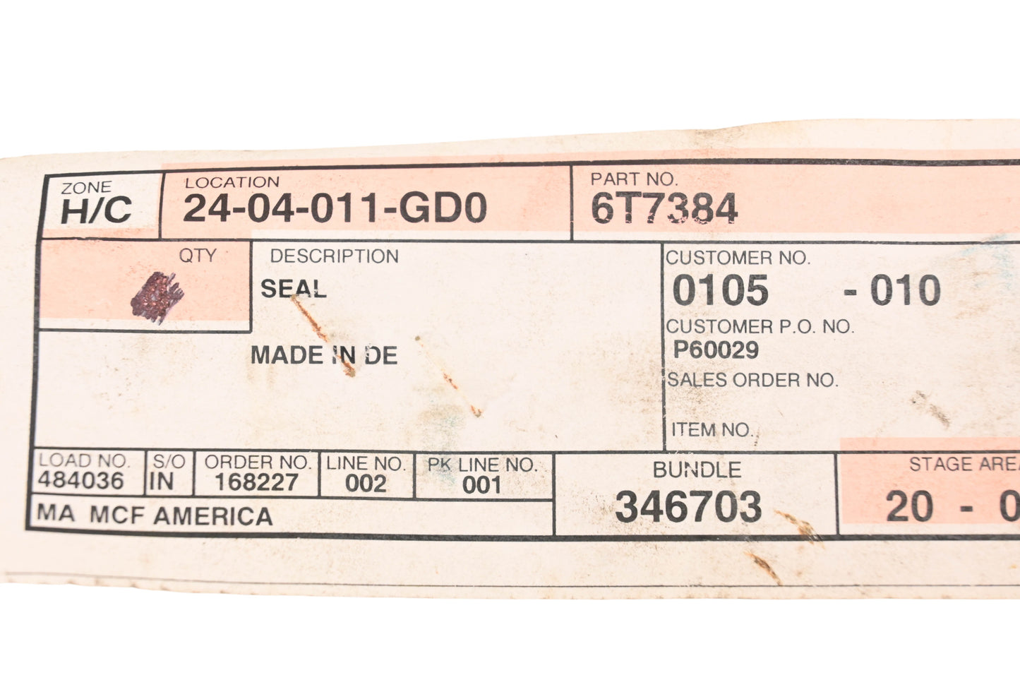 Caterpillar 6T7384, 6T-7384 Gaskets Qty 2 NOS