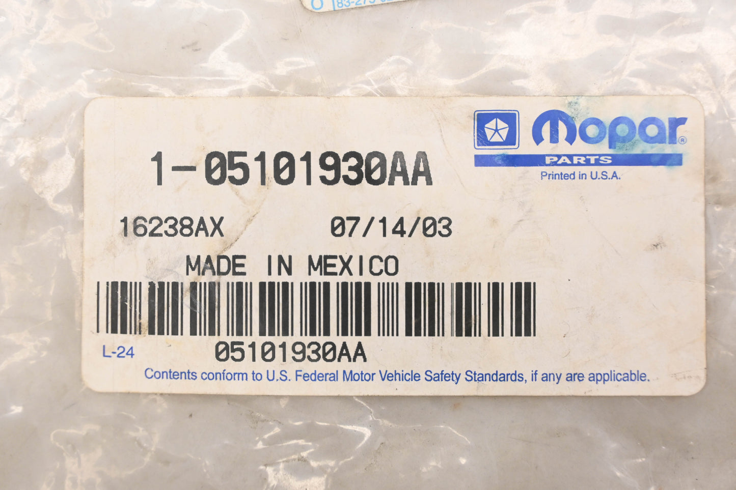 Mopar 05101930AA Seat Wiring Harness NOS