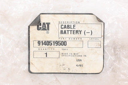 Caterpillar 9140519500 Black Negative Battery Cable NOS