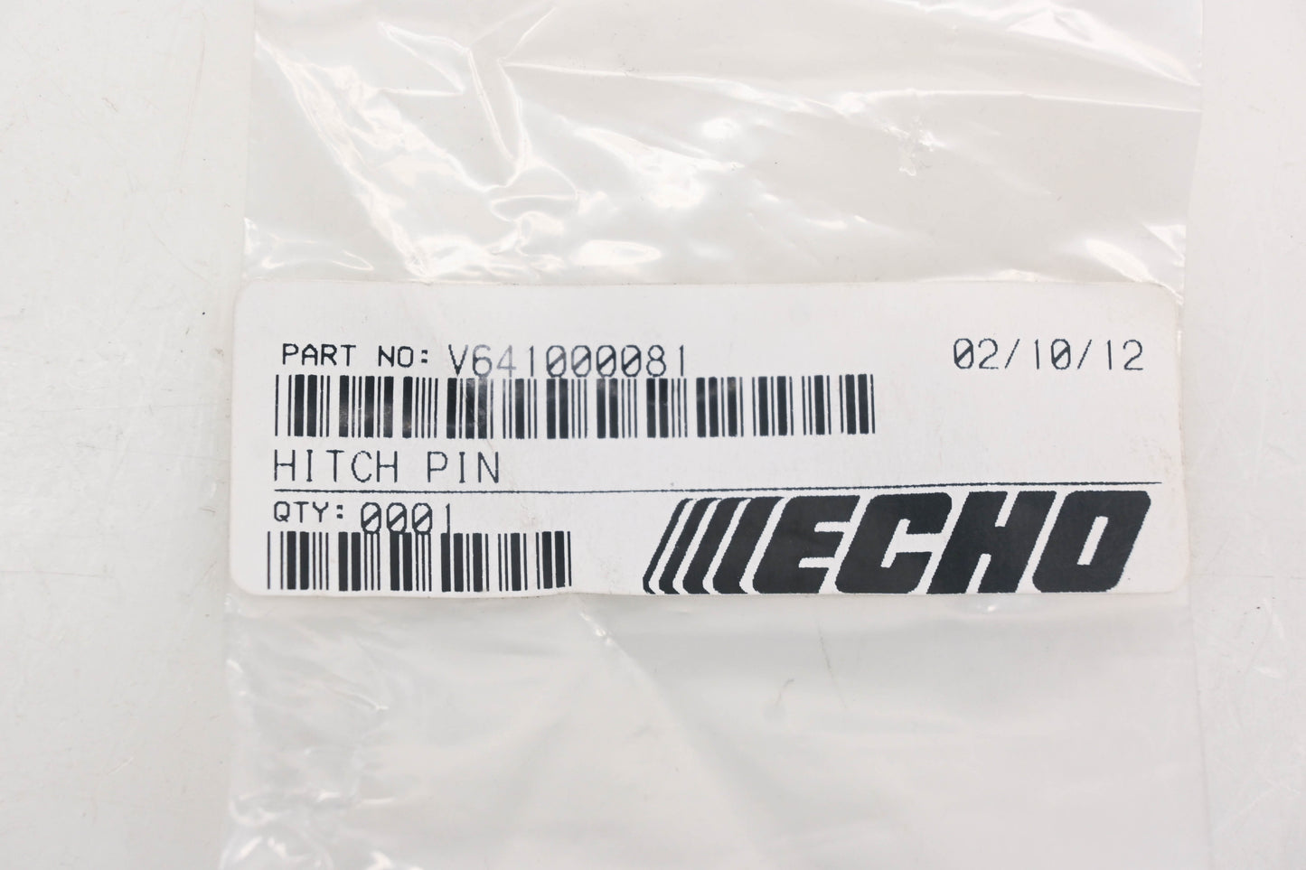 New OEM Echo V641000081 Hitch Pin NOS