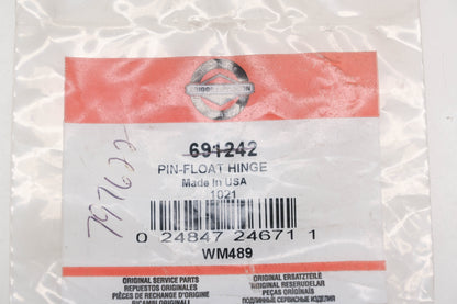 Briggs & Stratton 691242 Float Hinge Pin NOS