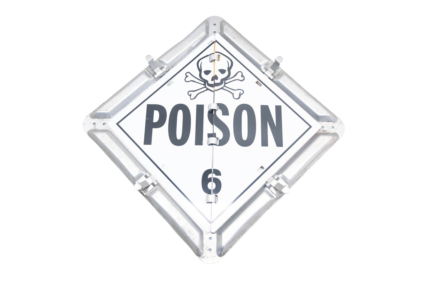 8-Legend Placard Display With All White Panels NOS