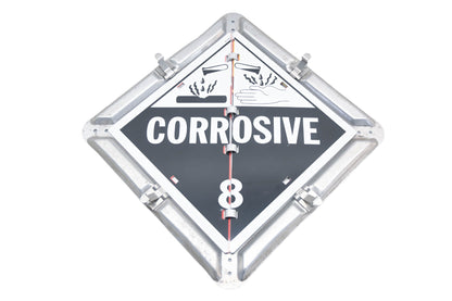 8-Legend Placard Display With All White Panels NOS